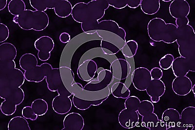 Artistic cute purple a lot organic micro organisms digital art texture or background illustration Cartoon Illustration