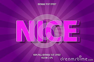 Nice editable text effect comic style Vector Illustration