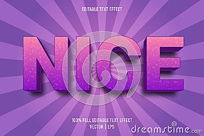 Nice editable text effect embossed comic style Vector Illustration