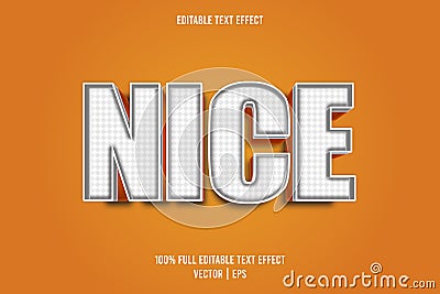 Nice editable text effect retro style Vector Illustration