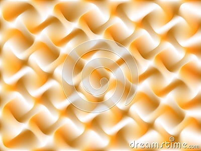 Nice editable white and orange color wavy abstract background milk style Vector Illustration