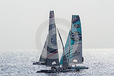 Nice, extreme sailing team, France, Europe Editorial Stock Photo