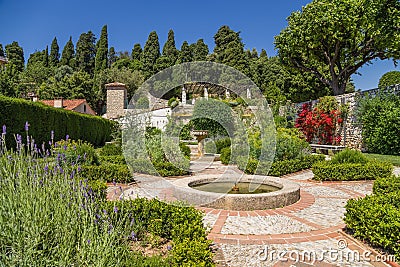 Nice, France. Cimiez Monastery Garden Stock Photo