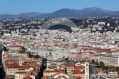 Nice French riviera, CÃ´te d`Azur, mediterranean coast, Eze, Saint-Tropez, Cannes and Monaco. Blue water and luxury yachts. Editorial Stock Photo