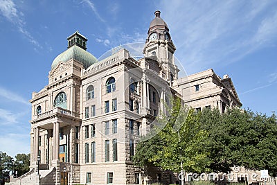 Nice historic building Tarrant County Courthouse Stock Photo