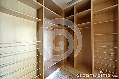 Nice interior of bright cloakroom Stock Photo