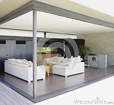 Nice interior modern Living room Stock Photo