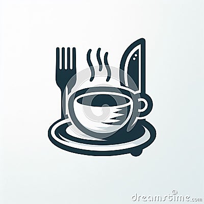 a nice logo for a restaurant Stock Photo