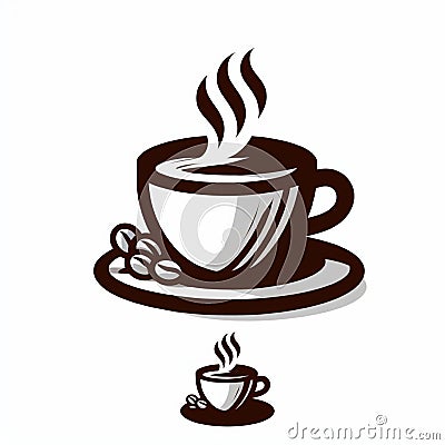 a nice logo for a coffee Stock Photo