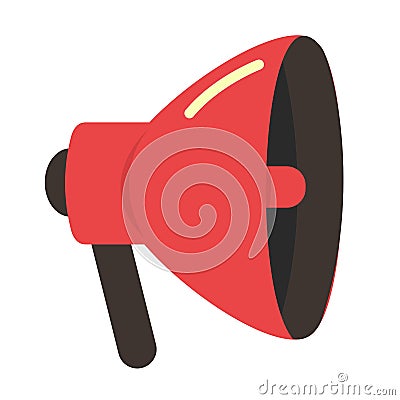 Nice megaphone flat icon Stock Photo