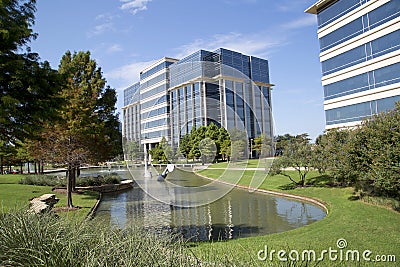 Nice modern office buildings and landscapes design Editorial Stock Photo
