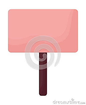 nice pink signboard Vector Illustration