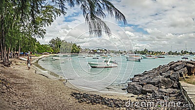 Nice place for hiking, the Grand Bay Editorial Stock Photo