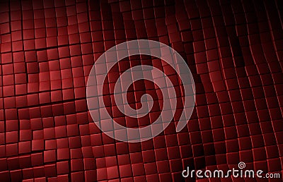 Red leather cubes background texture Stock Photo