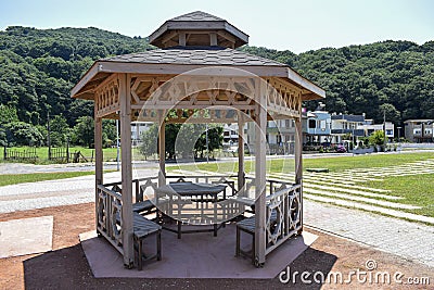 A nice resting place in the park Stock Photo