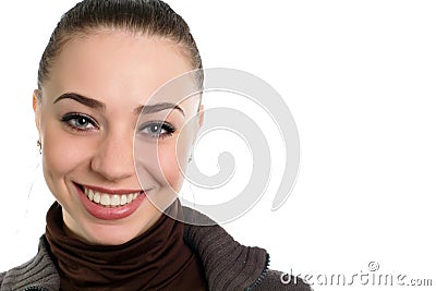 Nice smiling brunette Stock Photo