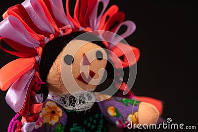 Nice Traditional Mexican handcraft Marias rag doll toy Stock Photo