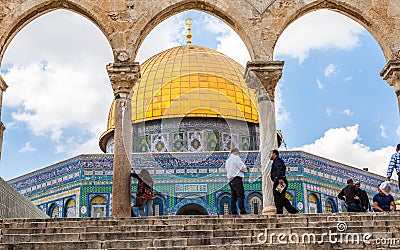 Nice view of Dome of the Rock Editorial Stock Photo