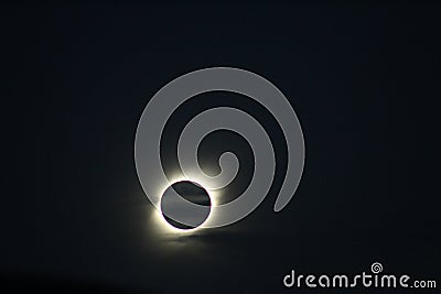 A nice view of the eclipse of July 2 in Argentina Stock Photo