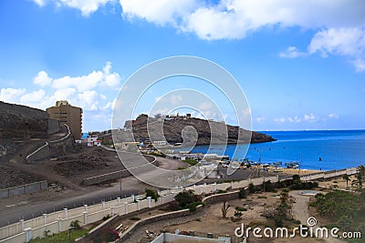 Nice view of the Gulf of Aden in Yemen Stock Photo
