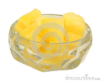 Nice view pineapple chunks Stock Photo