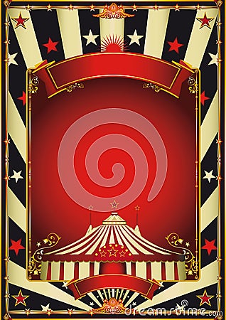 Nice vintage circus entertainment Vector Illustration