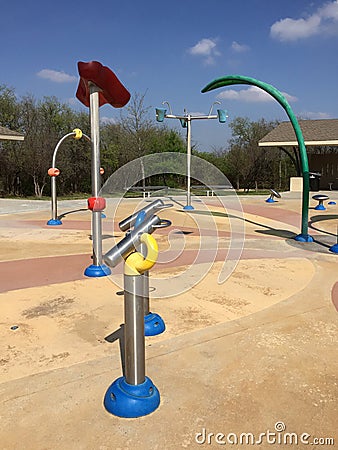 Nice water park background Stock Photo