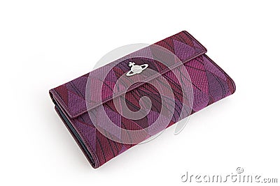 Nice woman's textile wallet Stock Photo