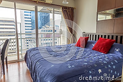 nicely furnished 1 bedroom apartment in Bangkok BKK Thailand Stock Photo