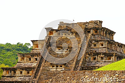 Niches pyramid in tajin veracruz mexico I Stock Photo