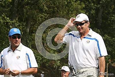 Nick Faldo Captain Ryder Cup Editorial Stock Photo