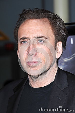 Nicolas Cage Editorial Stock Photo