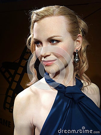 Nicole Kidman wax figure Editorial Stock Photo