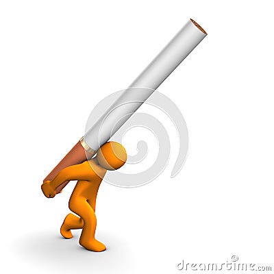 Nicotine addiction Stock Photo