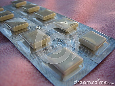 Nicotine gum Stock Photo