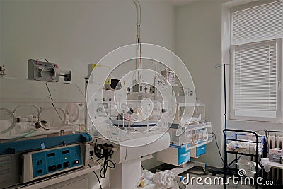 Nicu nersury unit for premature babies Stock Photo