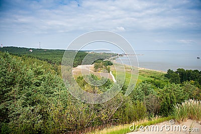 Nida - Curonian Spit and Curonian Lagoon, Nida, Klaipeda, Lithuania. Stock Photo