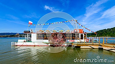 Niedzica, Poland - touris boat Editorial Stock Photo