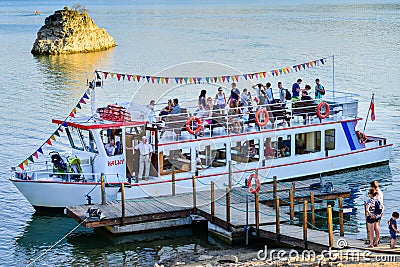 Niedzica, Poland - touris boat Editorial Stock Photo