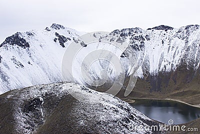 NIEVE NEVADO BLANCO LAGO Stock Photo