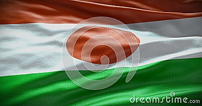 Niger national flag background illustration. Symbol of country Cartoon Illustration