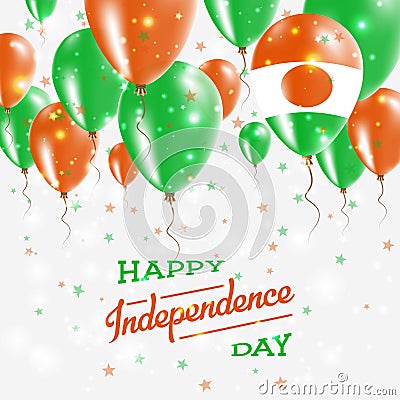 Niger Vector Patriotic Poster. Independence Day. Vector Illustration