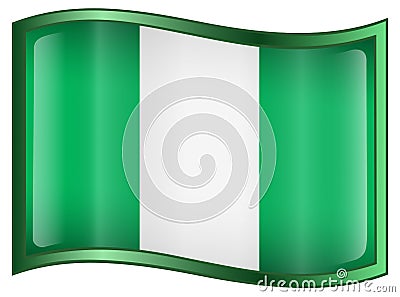 Nigeria Flag Icon Vector Illustration