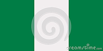 Nigeria flag vector Vector Illustration