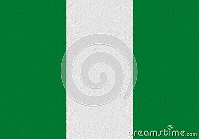Nigeria paper flag Stock Photo