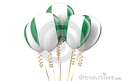 Nigeria patriotic balloons Stock Photo