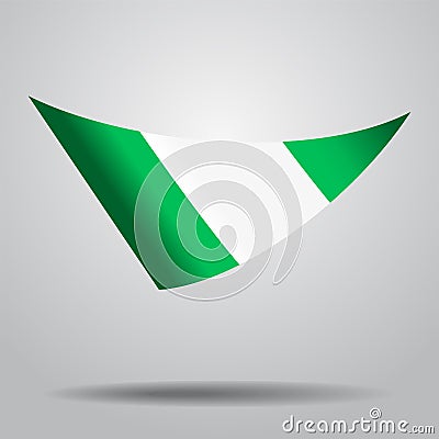 Nigerian flag background. Vector illustration. Vector Illustration