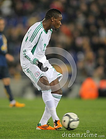 Nigerian player Godfrey Oboabona Editorial Stock Photo