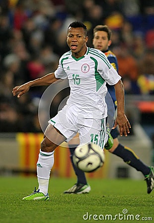 Nigerian player Ikechukwu Uche Editorial Stock Photo