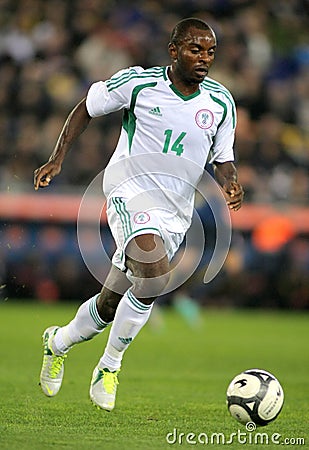 Nigerian player Sunday Mba Editorial Stock Photo